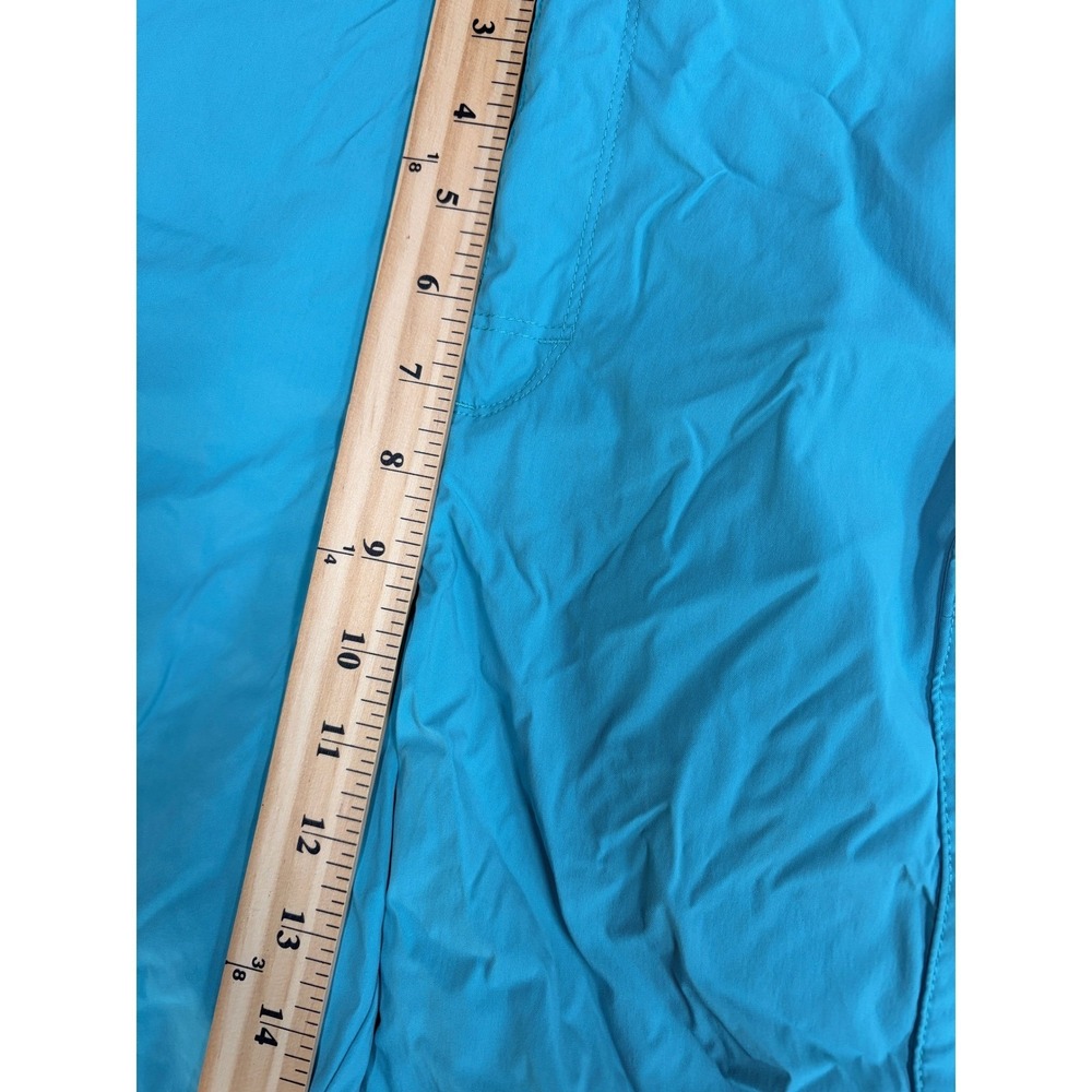 LL Bean Comfort Gold Shorts Mens Medium Regular Teal Blue Nylon Spandex Hiking - Picture 10 of 11